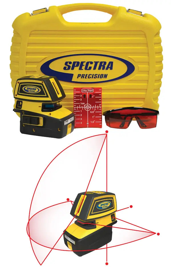 =81= Laser multifuncţional 5.2XL incl. stativ, suport de fixare cu magnet, placă ţintă, baterii, Z120052