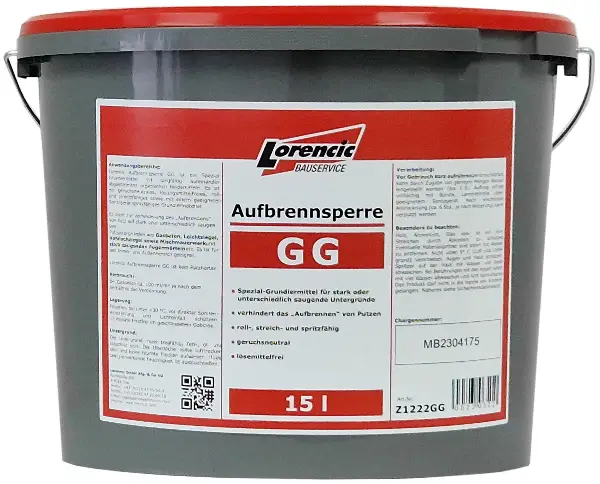 Soluţie de incombustibilizare "GG", inodoră, 15l/găleată, ***Pericol de îngheţ***, Z1222GG