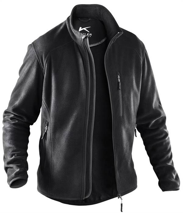 Fleecejacke KÜBLER WEATHER schwarz 245 g/m² Gr. M, Z124299M