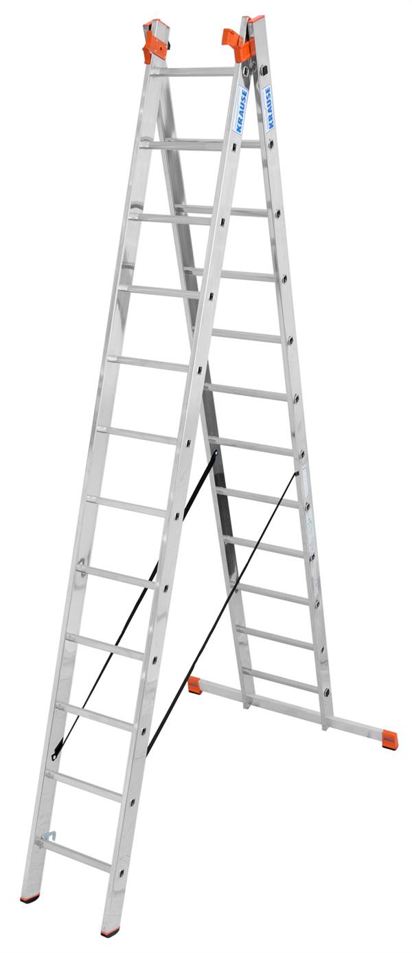 Vielzweckleiter Alu KRAUSE® MONTO® 3x12 Sprossen 4,35-8,60m, Treppenf., Gew. 27,5kg, Z129789