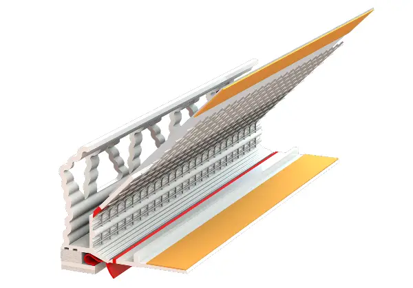 Anputz-Dichtprofil 16mm 3D Kombi m.Gew./Folie/DL/ES 2,4lfm/Sta 15Sta/Kart 40Kart/Pal, Z1324LKOMBILO