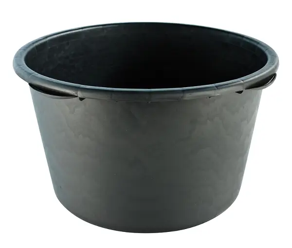 Ladă de mortar, rotundă, 65 litri, neagră, 120 bucăţi/palet, Z1400065