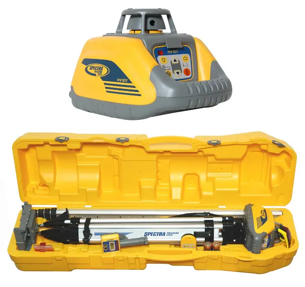 Set laser rotativ SPECTRA HV 101, inclusiv stativ, miră, receptor, geantă, Z140201