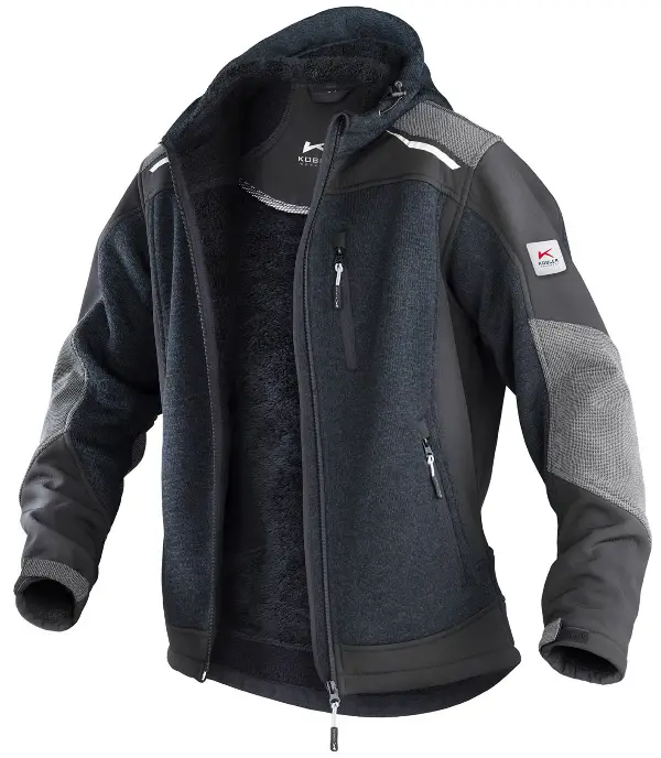 Strickjacke KÜBLER WEATHER dunkelgrau/schwarz 440 g/m² Gr. 3XL, Z174198993XL