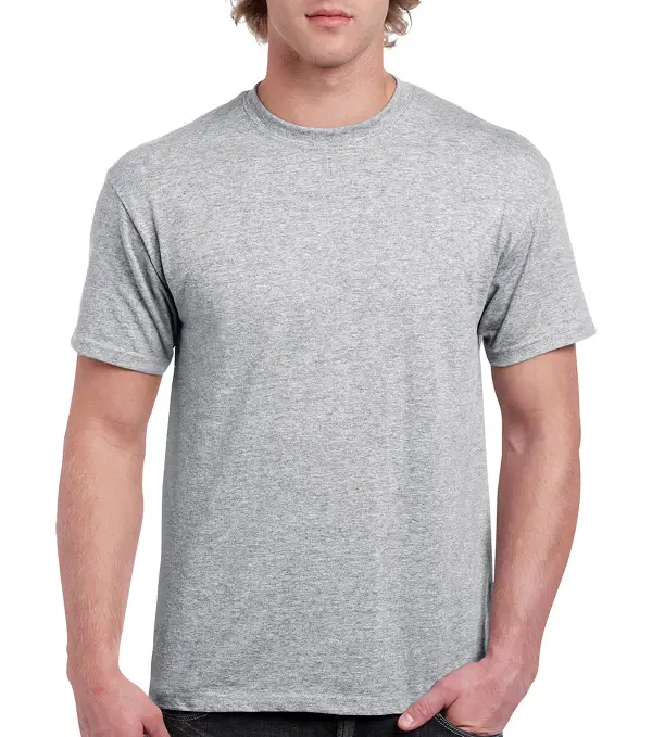 T-Shirt Gildan Heavy Cotton, Sport Grey, 180 g/m², Gr. XXL, VPE12, Z18009SGXXL