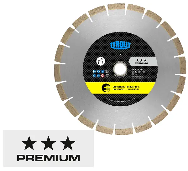 Pânză-ferăstrău diamantată, TS, C2GW, SILENT, 350 x 2,8 x 35mm, amortizare acustică, TYROLIT, Z188495