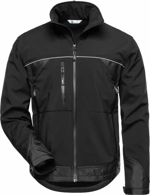 Jachetă Softshell ALPHA ELYSEE®, negru/negru, Măr. M, UA10, Z20001M