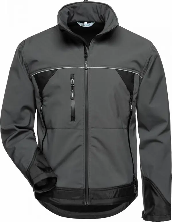 Jachetă Softshell BETA ELYSEE®, gri/negru, Măr. XL, UA10, Z20002XL