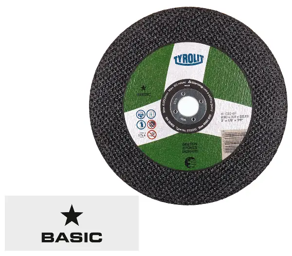 Pânză de retezat, piatră, 41, 115 x 2,5 x 22,23mm, dreaptă, C30-BF, TYROLIT, Z223012