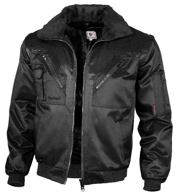 Jachetă pilot QUALITEX, neagră, 265 g/m², mărime XXL, Z23618XXL