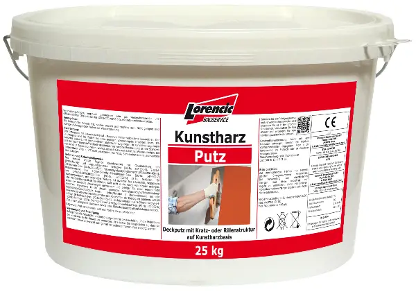 Kunstharzputz Rille 2,0mm, farbig, Verbrauch 2,6kg/m², 25kg/Kübel, 32Kübel/Pal, Z25106225LO