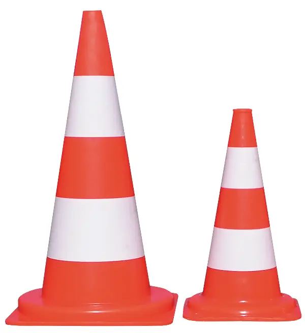 Con rutier din PVC, 75 cm, reflectorizant, cu 2 dungi, UA 5, Z251841