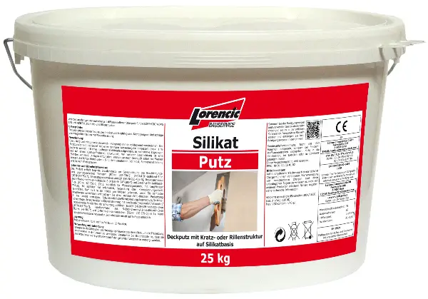 Silikatputz Kratz 1,5mm, farbig, Verbrauch 2,5kg/m², 25kg/Kübel, 32Kübel/Pal, Z2530325LO