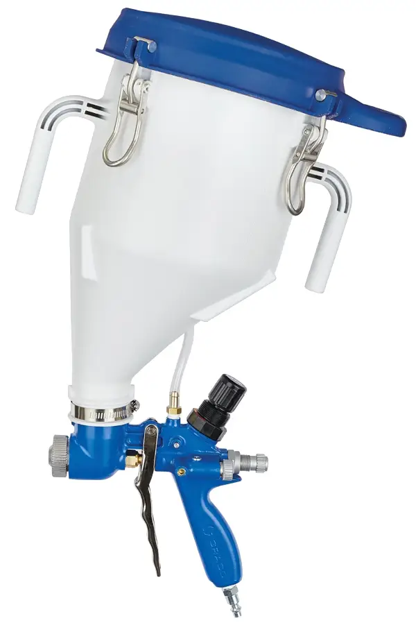 Behälterpistole TEXSPRAY FASTFINISH, druckverstärkt, für Bitumen inkl. Düsen, Z25D496