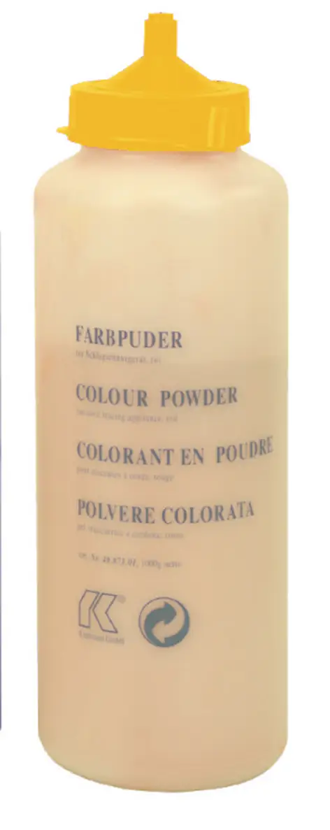 Pudră de culoare galbenă 1000g în sticlă de plastic UA6, Z4087304