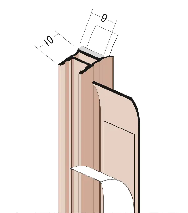 Profil de boltă 3726, tencuială, PVC dur, buză de etanşare + rost de deplasare, 2,60 ml/bară, 50 bare/cutie, 36 cut/pal,...