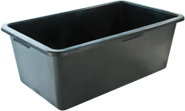 Ladă de mortar, neagră, 4 manere, 90 de litri, UA90, Z4514