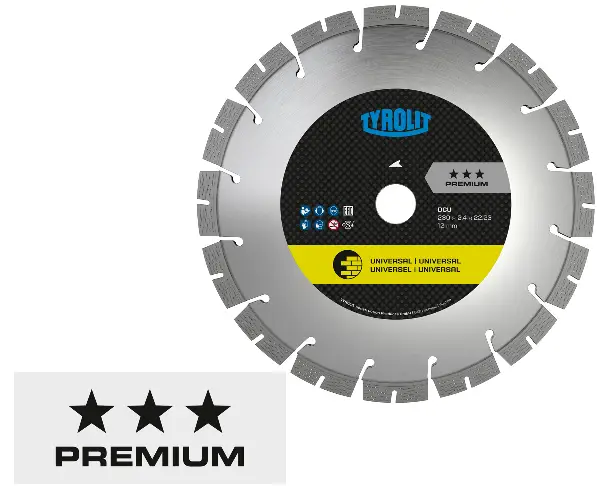 Pânză circulară diamantată C6W, 230 x 2,4 x 22,23mm DCUP1 TYROLIT, Z464544