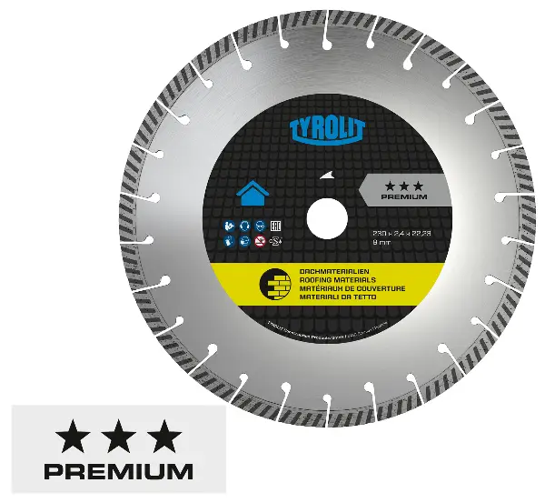 Pânză-ferăstrău diamantată Premium C3G, 230 x 2,6 x 22,23mm, DCU SILENT TYROLIT, Z474771