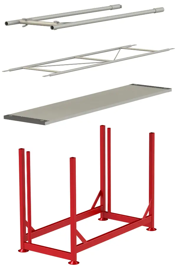 Gerüstpalette verzinkt für Rahmen oder Belagsplatten, Z4811030V