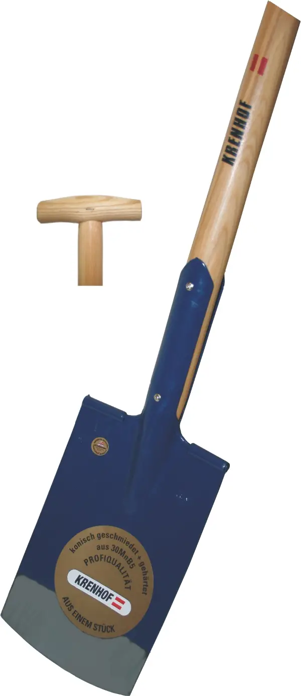 Lopată KRENHOF cu arc şi coadă T 18x29, 1,50kg, executată prin forjare, dintr-o bucată, Z506SD5