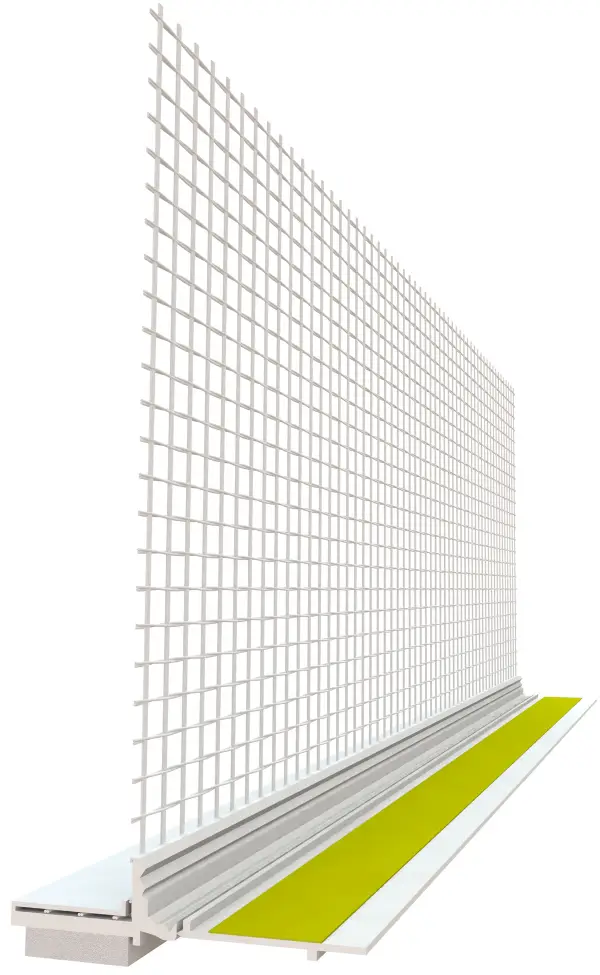 Profil pentru tencuială şi de protecţie, cu ţesătură, 8x8mm, 2,4 ml/bară, UA25 = 60ml, 40 cutii/palet, Z524