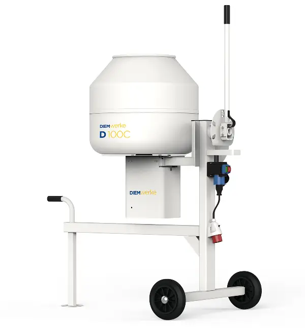 Malaxor cu tambur basculant DIEM D100C "Allround", 230 / 400 / 0,75kW, 160L, 27 rot./min., cu invertor de fază,...