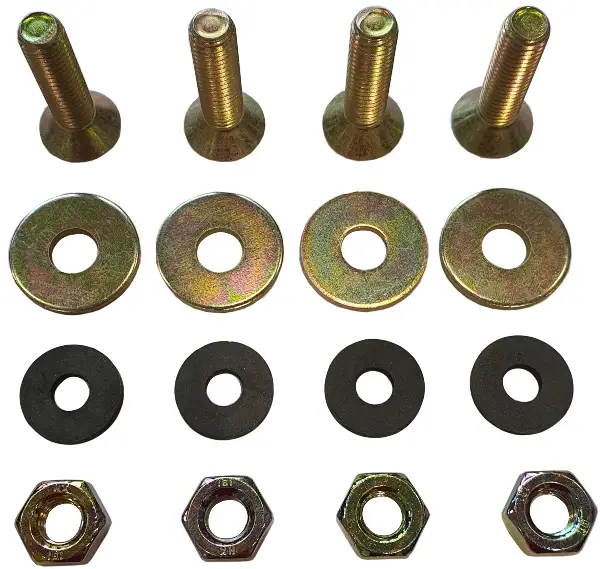 Set de 4 şuruburi îngropate, M10 x 40mm, complet, pentru tabla de uzură standard EB, Z80602015