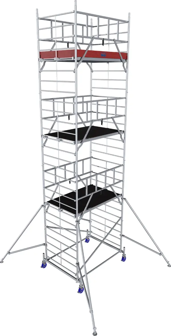 Alu-Rollgerüst KRAUSE® MONTO® PROTEC® XXL Breitaufbau 2,00x1,20m, AH= 8,30m, Z945150