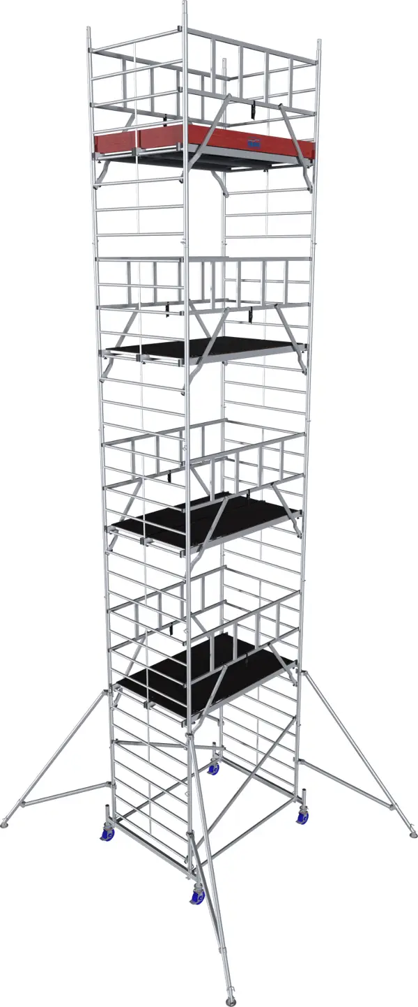 Schela rulante din aluminiu KRAUSE® MONTO® PROTEC® XXL structura lata 2,00x1,20m, AH= 10,30m, Z945174