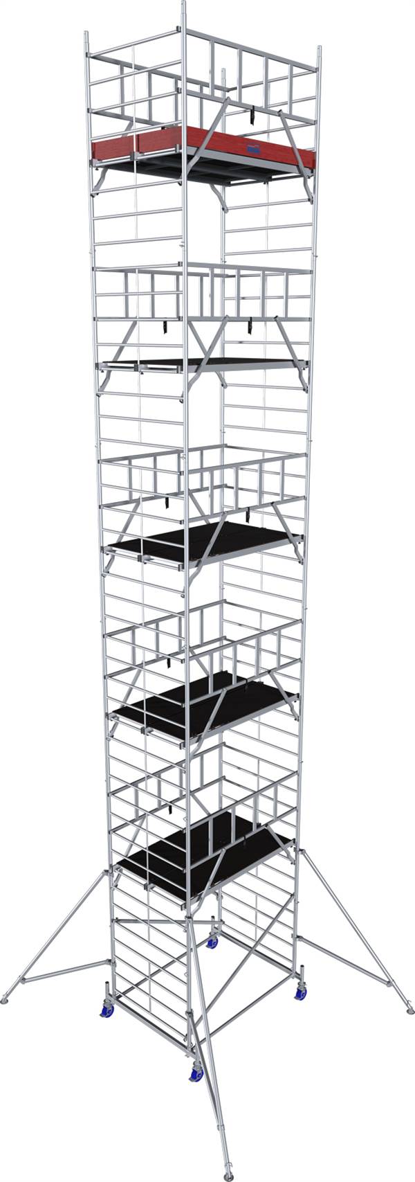 Alu-Rollgerüst KRAUSE® MONTO® PROTEC® XXL Breitaufbau 2,00x1,20m, AH= 12,30m, Z945198
