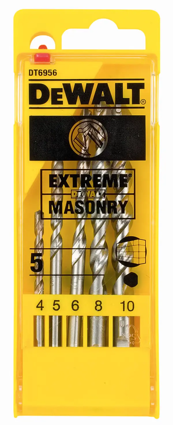 Set de 5 burghie pentru piatră EXTREME DEWALT® 4-5-6-8-10mm, ZDT6956-QZ