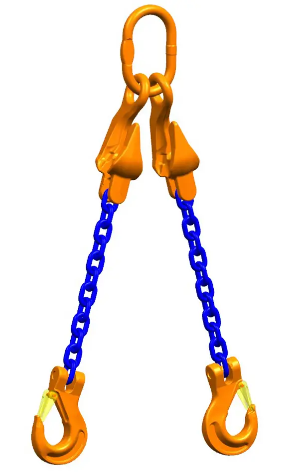 Lant de ridicare cu 2 brate PEWAG 2,0m, lant d=10mm, 5600kg, ajustabil, ZKG83203