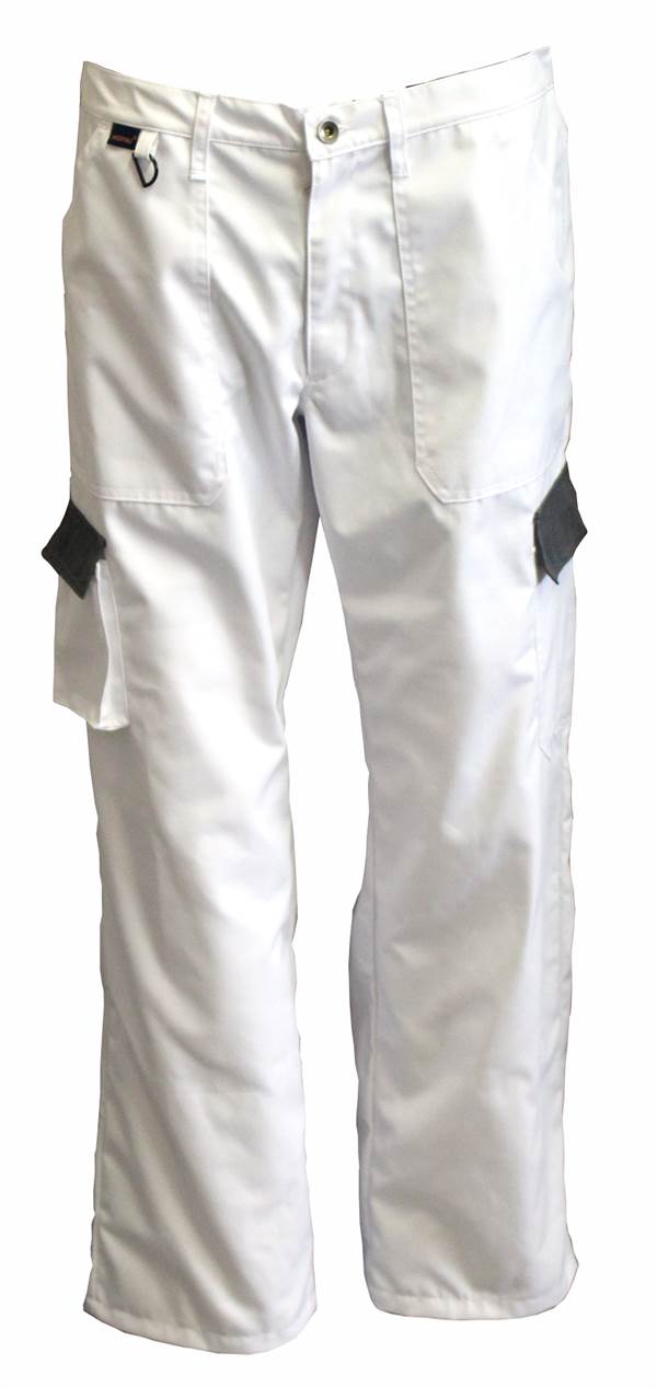 Pantaloni LO-PROTEC alb/gri 245 g/m² Marime 52 5buc/cutie, ZLO-PROTEC-BH52
