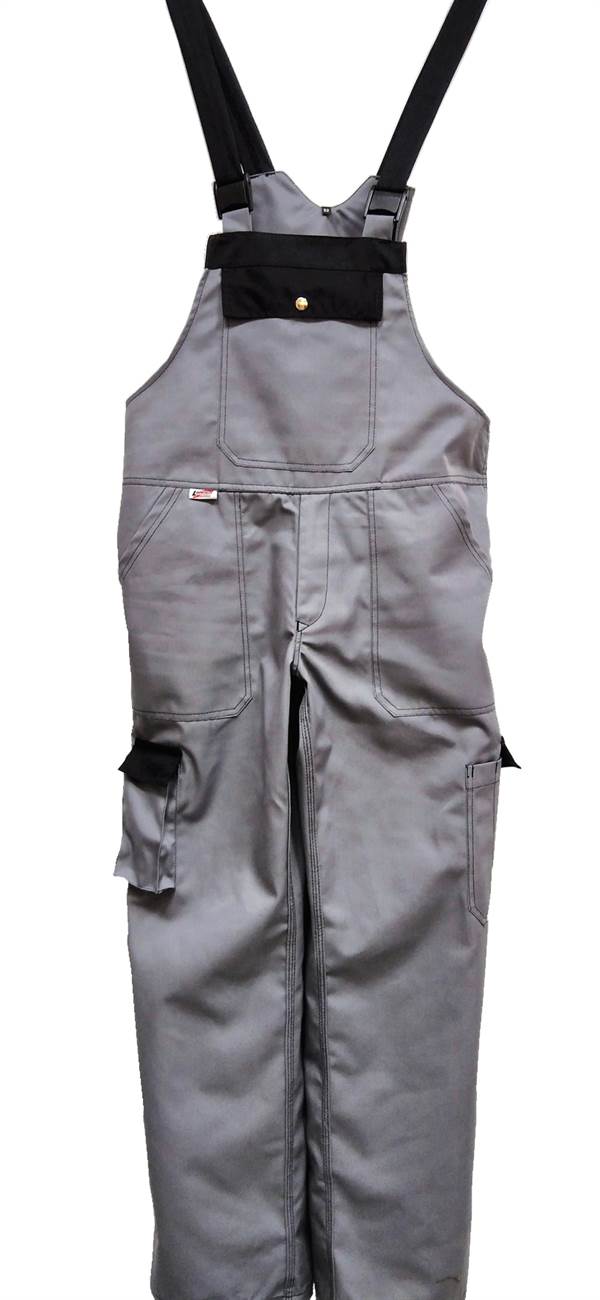Salopeta LO-PROTEC gri/negru 245 g/m² Marime 50 5buc/cutie, ZLO-PROTGBLH50