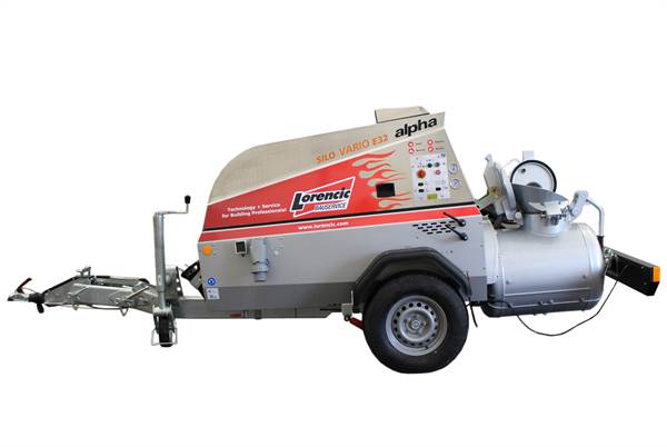 Estrichpumpe BMS ALPHA E32 VARIO Standard Silosteuerung BAUMIT W/NÖ m. 2 Deckeln, ZLO11AE32VSILST