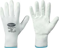 Mănușă tricot fin CLASSIC BEIJING STRONGHAND®, albă, EN388, M8, UA240, Z070608