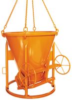 Siloz de beton 1011H.12, 1000l conic, cu roată de mână, Z10800H