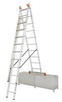 Vielzweckleiter Alu KRAUSE® MONTO® 3x10 Sprossen 3,80-6,90m, Treppenf., Gew. 18,0kg, Z129765