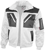 Jachetă pilot QUALITEX, albă / gri, 265 g/m², mărime L, Z23669L