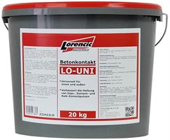 Betonkontakt LORENCIC LO-Uni pentru tencuieli din ipsos/var-ciment, interior/exterior, 20kg/găleată, **Pericol îngheţ**,...