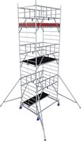 Alu-Rollgerüst KRAUSE® MONTO® PROTEC® XXL Breitaufbau 2,00x1,20m, AH= 7,30m, Z945143