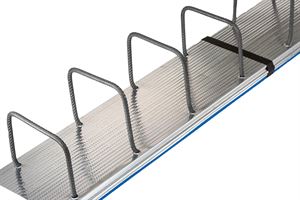 Bewehrungsanschluss Plexus zweireihig 10/150, Länge 1,25m, 4Stk/Bund 20Bund/Pal, ZBK101515H