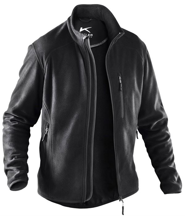 Fleecejacke KÜBLER WEATHER schwarz 245 g/m² Gr. XS, Z124299XS