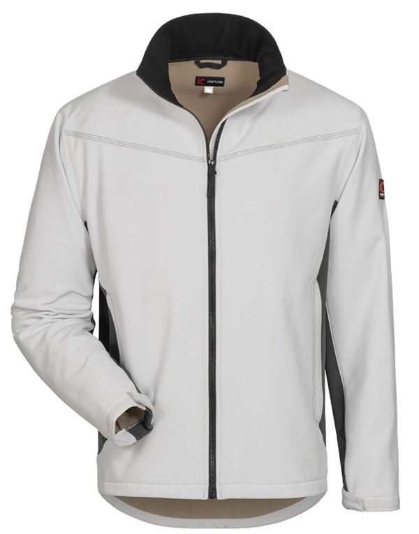 Softshell-Jacke LAURIN CRAFTLAND®, weiß/grau, Gr. M, VPE5, Z19972M