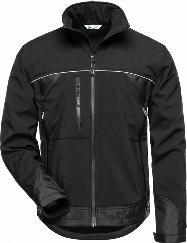 Jachetă Softshell ALPHA ELYSEE®, negru/negru, Măr. S, UA10, Z20001S