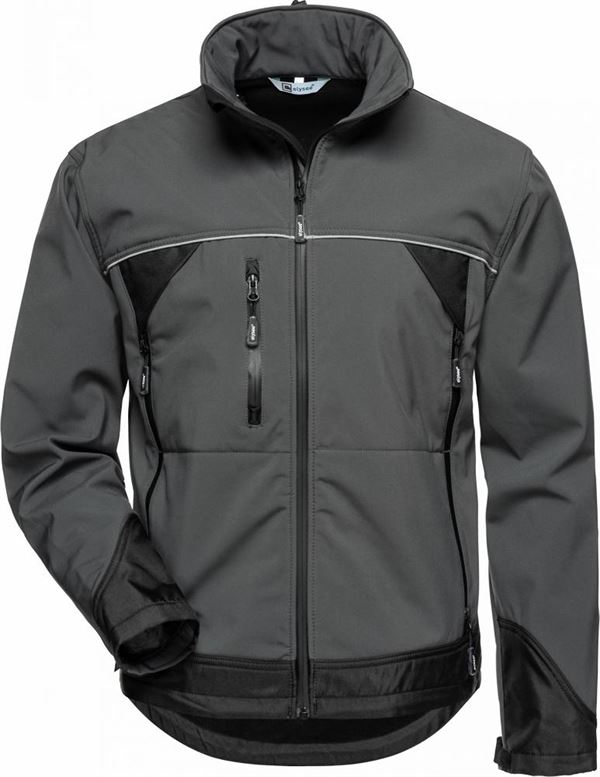 Jachetă Softshell BETA ELYSEE®, gri/negru, Măr. M, UA10, Z20002M