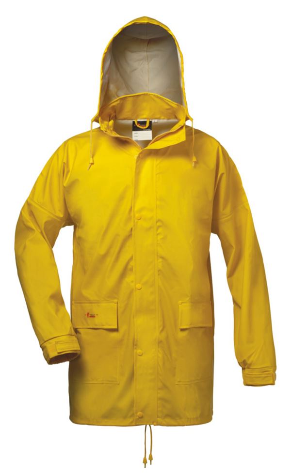 Jachetă de ploaie PU LANDSKRONA, galbenă, 190 g/m², Marime M, UA20, Z26404M
