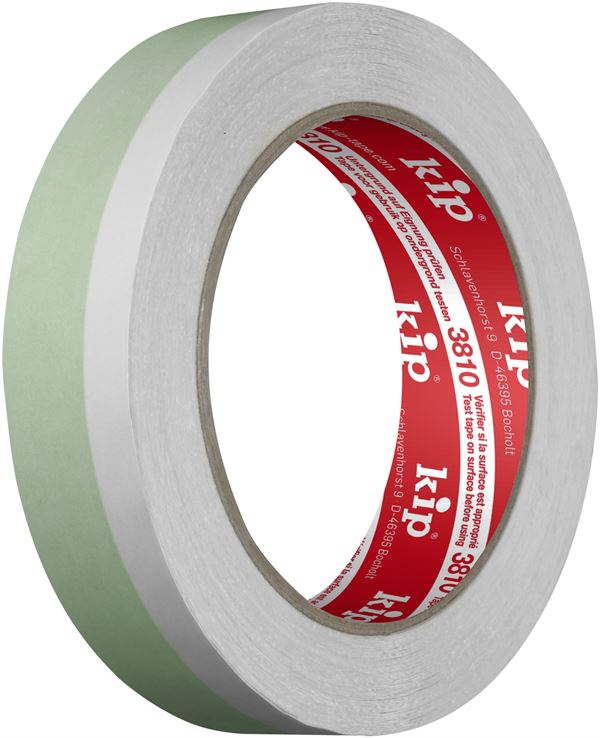 Doppelklebeband KIP 3810 STANDARD Duo 25mm x 25m VPE48 48Kart/Pal !K. Haft. f. Rückst.!, Z31025K