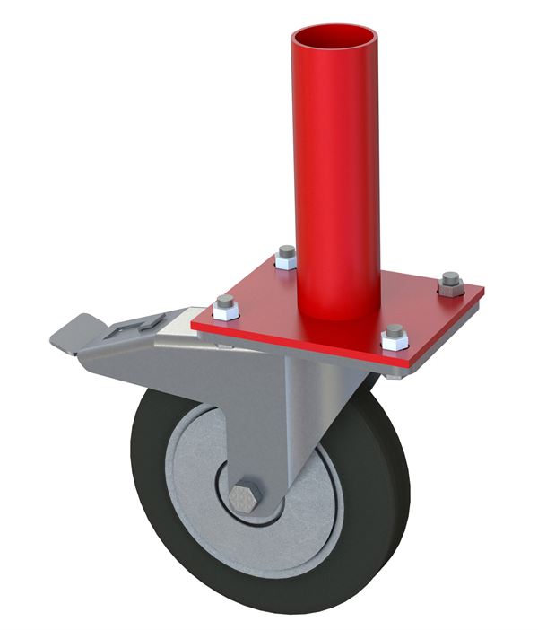 Roată cu dispozitiv de blocare şi picior de calare, Z4811200G